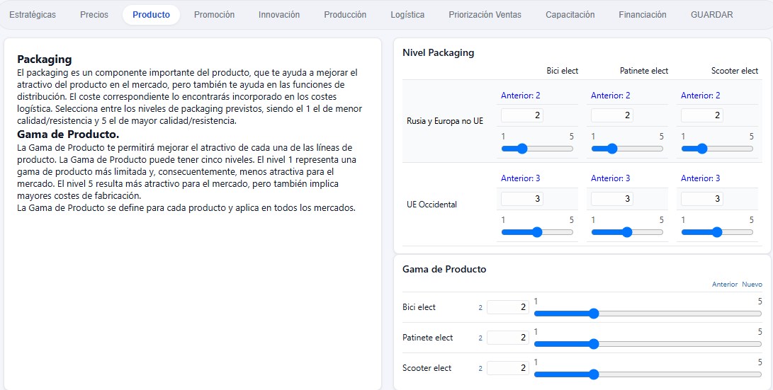 Decisiones de producto